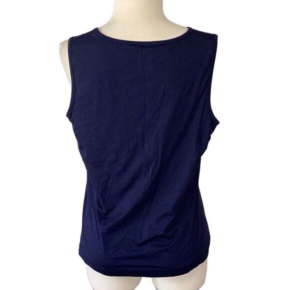 Brooks Brothers Country Club Prosport Women’s Golf Top Sz 18 Navy Blue - Picture 2 of 5